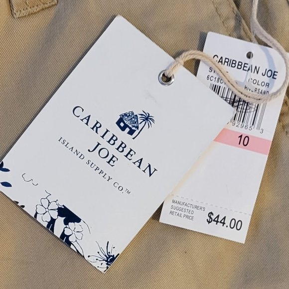 Wide Leg Khaki Hurricane Twill Pants Lace Up Trim on Back Y2K Sz 10 NEW - Picture 11 of 11